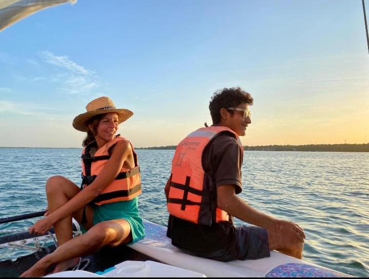 Veleando Ando Cabanas Bacalar Bagian luar foto